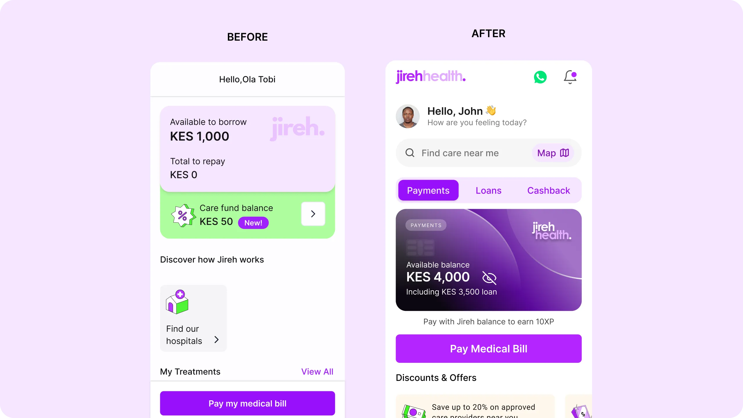 Dashboard redesign